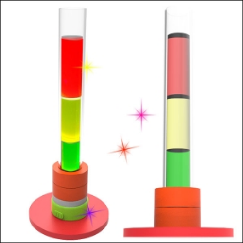 뉴 용액의 농도실험 설탕물 삼색탑 (5인용)-LED형